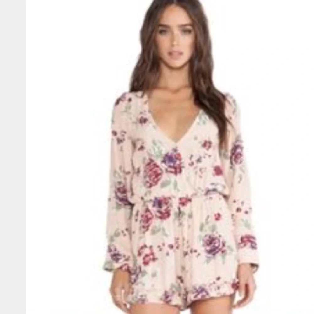Faithfull the Brand Reflections Playsuit Shorts Romper‎